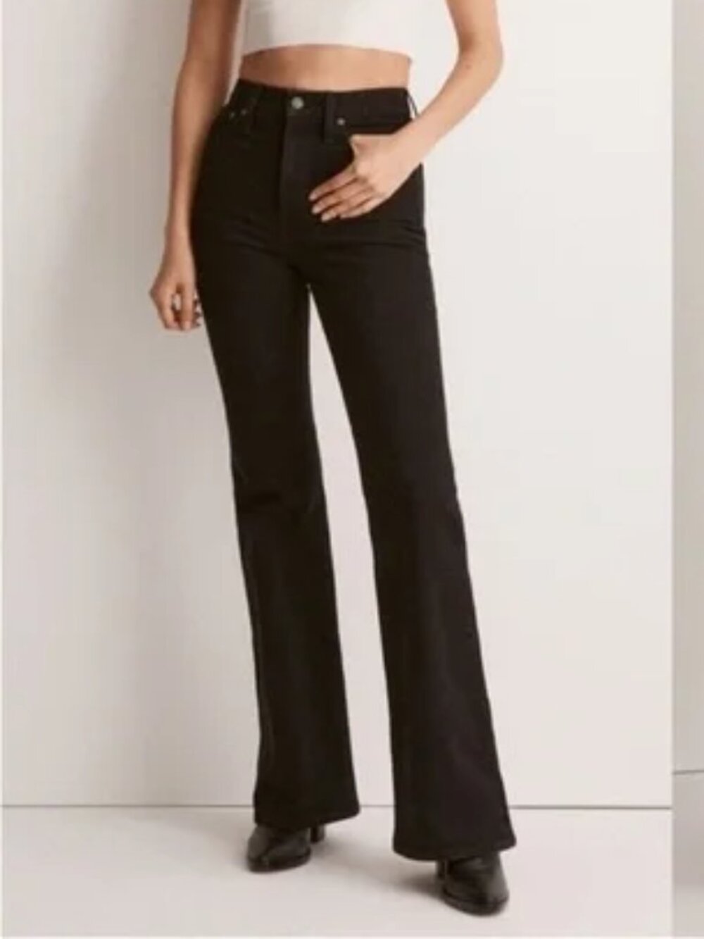 NEW NWOT! MADEWELL THE PERFECT VINTAGE FLARE JEANS STRETCH DENIM HIGH RISE sz 30